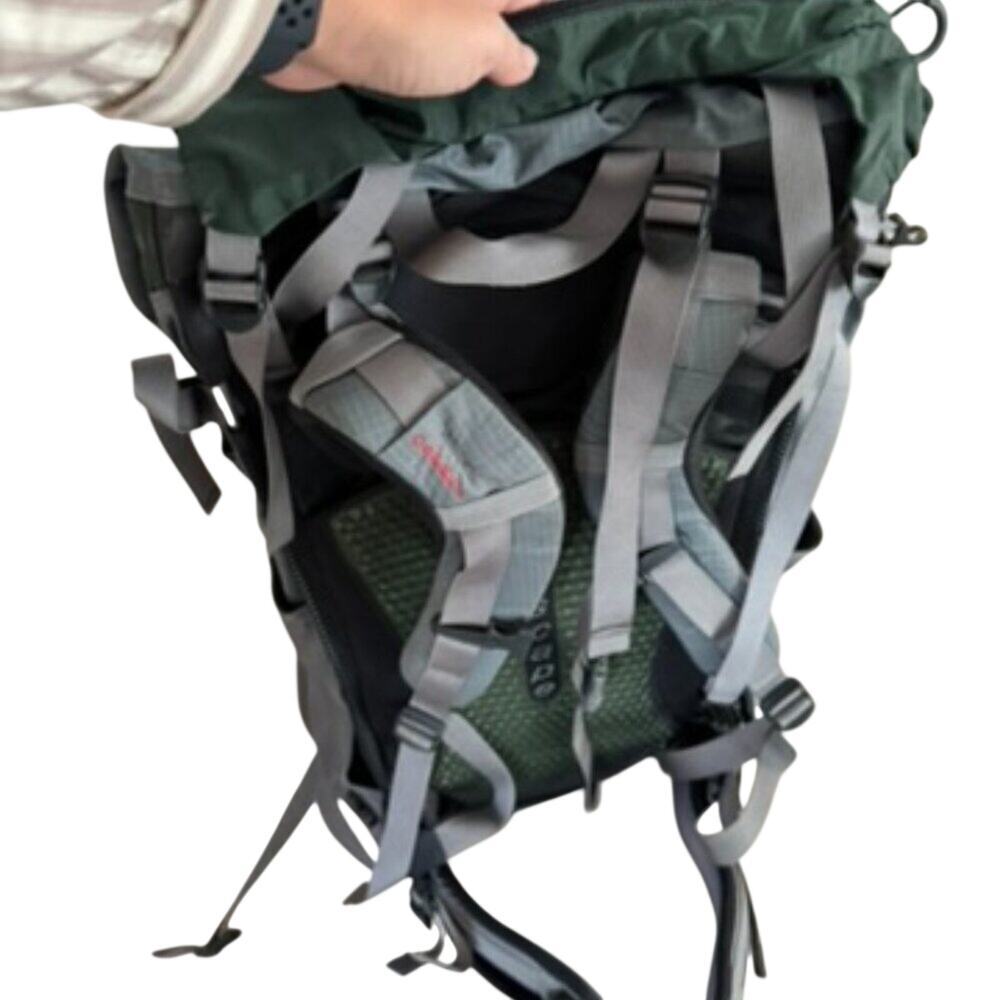 Osprey Aether AG 60 Backpack Men's S/M Adirondack Green Anti-Gravity 60L - Picture 2 of 4